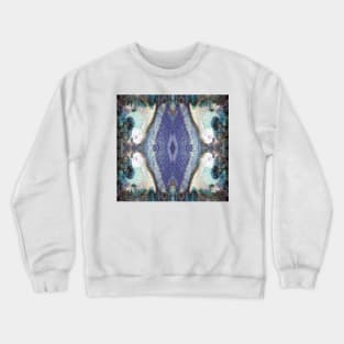 Lilly Pond and Vines in blue by South Australian artist Avril Thomas Crewneck Sweatshirt